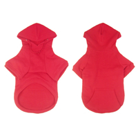 HUND - Hundkläder - Hundkläder Mindre Raser - Hoodies - Tröjor - Petsters Munkjacka, Röd (Längre Rygg)
