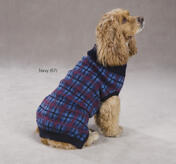 Z & Z English Plaid Sweaters, Navy