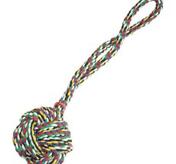 Zanies Monkeys Knutna Rep med Boll (3 Stl.)
