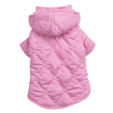 ES Collection Quilted Pastel Dog Jackets, Pink