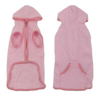 Petsters Fleece Jacka, Rosa (Längre Ryggparti)