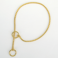 HUND - Koppel - Halsband - Selar - Halsband - Halvstryp - Helstryp - GG Extra fin Guld Kedja, 5 mm