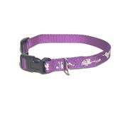 Halsband Hundmotiv i Reflex, Lila