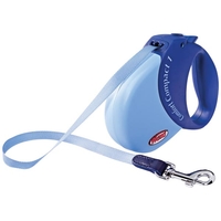 HUND - Koppel - Halsband - Selar - Koppel - Flexi - Rullkoppel - Flexi Expression All-Belt Flexikoppel, Blått