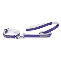 HUND - Koppel - Halsband - Selar - Koppel - Strass - Nitar - ES Gemstone Koppel, Ultra Violet