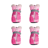 Petsters Camo Oxford Dog Boots, Rosa