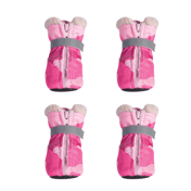 Petsters Camo Oxford Dog Boots, Rosa