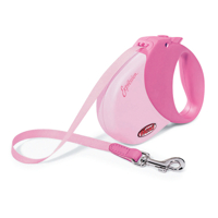 HUND - Koppel - Halsband - Selar - Koppel - Flexi - Rullkoppel - Flexi Expression All-Belt Flexikoppel, Rosa