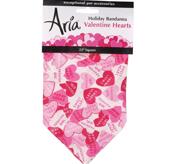 Aria Holiday Scarf Valentine Hearts