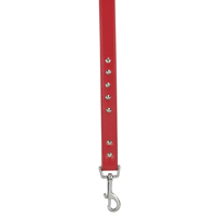 HUND - Koppel - Halsband - Selar - Koppel - Strass - Nitar - ES Studded Koppel, Rött