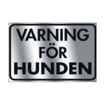 Skylt Varning för hunden, Spegel (2 stl)