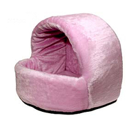 HUND - Bäddar - Madrasser - Tittut - Hus - Igloo i Pastellfärg, Rosa